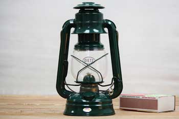 Small Hurricane Lantern Green