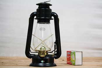 Old Style Lantern Black with Gold