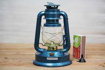 Blue Outdoor Oil Lantern
