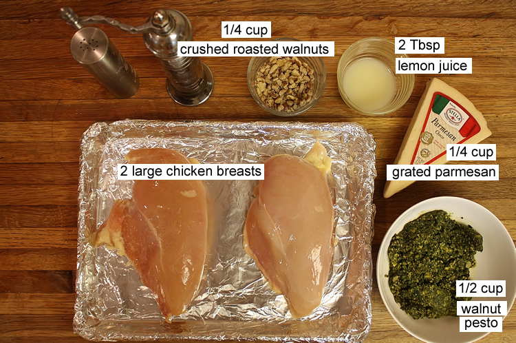 Baked Pesto Chicken Dinner