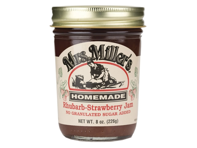 Mrs Millers No Sugar Rhubarb-Strawberry Jam