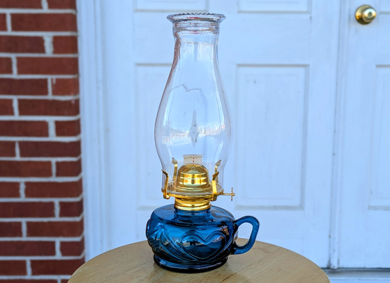 Blue Oil Lamp