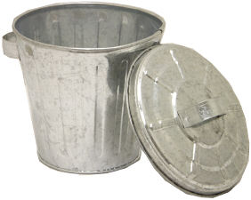 Red Hill General Store: Galvanized Mini Trash Cans