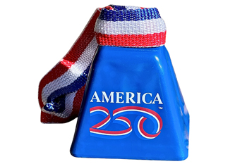 Blue Patriotic Noise Maker Bell