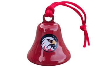 Red America 250 Ornament Bell