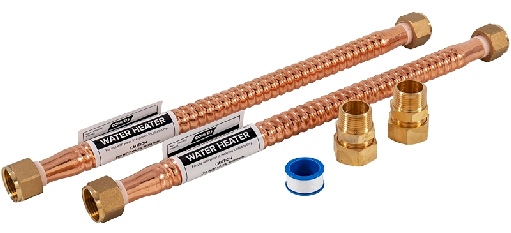 Camco 10193 15 Inch Copper Water Heater Connector Kit