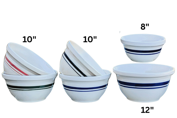 Blue Stoneware Mixing Bowl