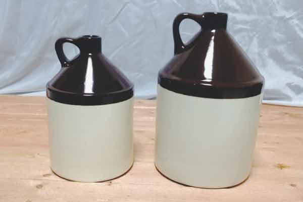 clay moonshine jugs