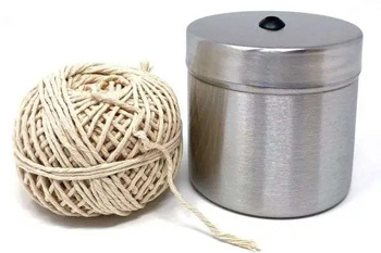 Stainless Steel Holder With Cotton Twine