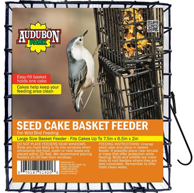 Audubon Park 11236 Seed Cake Basket Feeder