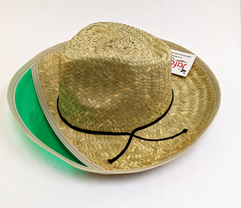 Straw Hat with Visor 